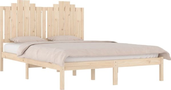 vidaXL Κορνίζα Κρεβατιού Διπλή 135x190 cm από Μασίφ Πεύκο