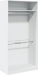 vidaXL Ντουλάπα Λευκή, 100x50x200 εκ., Ξυλοπολυμερές Υλικό