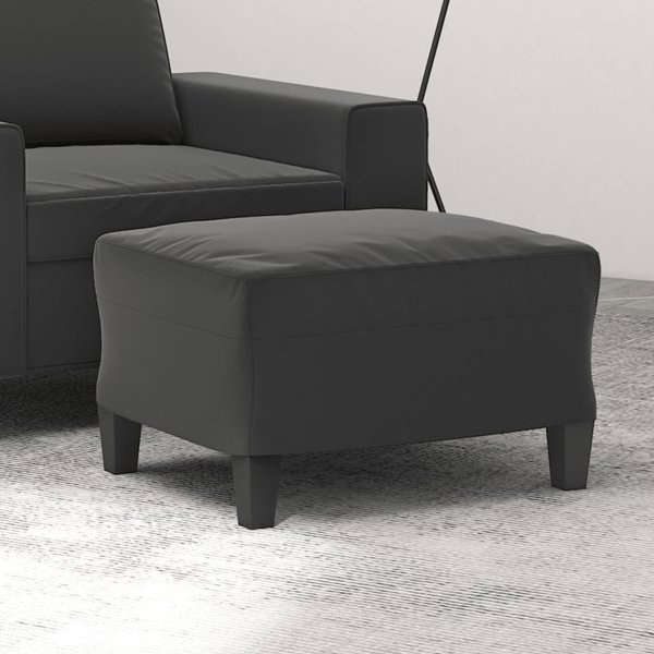 vidaXL Υποπόδιο σκούρο γκρι 60x50x41 εκ., με μικροΐνα