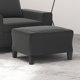 vidaXL Υποπόδιο σκούρο γκρι 60x50x41 εκ., με μικροΐνα