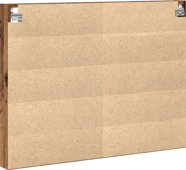 vidaXL Βιτρίνα Τοίχου από Μασίφ Παλαιό Ξύλο, 100x8.5x75 εκ.