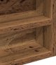 vidaXL Βιτρίνα Τοίχου από Μασίφ Παλαιό Ξύλο, 100x8.5x75 εκ.