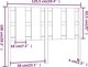 vidaXL Κεφαλάρι κρεβατιού, καφέ μέλισσα, 125,5x4x100 εκ., πεύκο