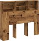 vidaXL Zaglowek z polkami ze starego drewna 120x19x103,5 cm