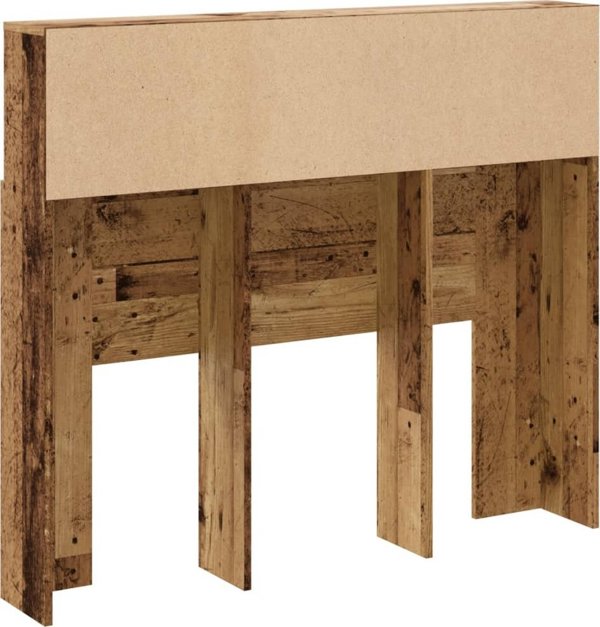 vidaXL Zaglowek z polkami ze starego drewna 120x19x103,5 cm