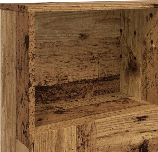 vidaXL Zaglowek z polkami ze starego drewna 120x19x103,5 cm