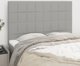 vidaXL Zaglowki do lozka, 4 szt., jasnoszare, 72x5x78/88 cm, tkanina