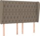 vidaXL Κεφαλάρι uszak, taupe, 163x23x118/128 εκ., ύφασμα