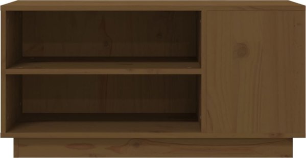 vidaXL Ντουλάπι για TV, μέλι καφέ, 80x35x40,5 εκ., μασίφ ξύλο πεύκου