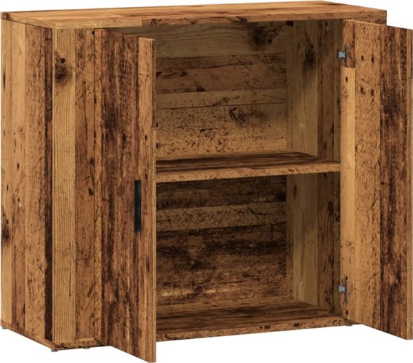 vidaXL Ντουλάπι από υλικό ξύλου με παλαιωμένη όψη 80x33x70 cm