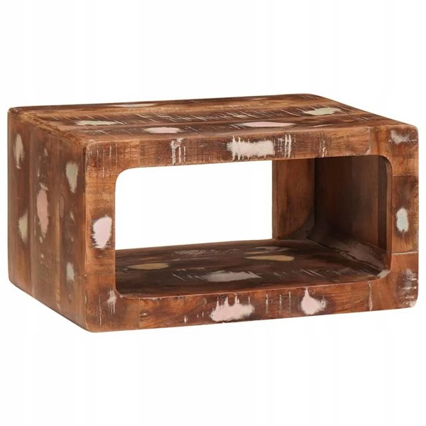 vidaXL Κομοδίνο καφέ 45 x 30 x 24 cm από μασίφ ανακυκλωμένο ξύλο