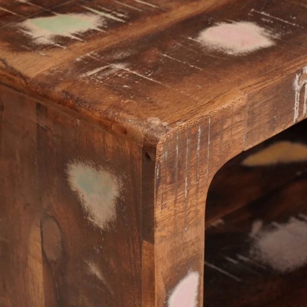 vidaXL Κομοδίνο καφέ 45 x 30 x 24 cm από μασίφ ανακυκλωμένο ξύλο