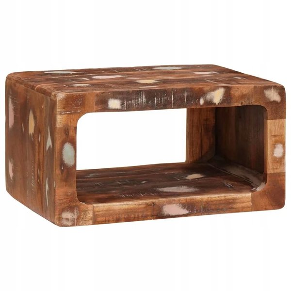 vidaXL Κομοδίνο καφέ 45 x 30 x 24 cm από μασίφ ανακυκλωμένο ξύλο