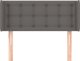 vidaXL Προσκέφαλο τύπου uszak, γκρι, 93x16x78/88 εκ., δερματίνη