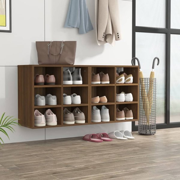 vidaXL Ντουλάπια για παπούτσια, 2 τεμ., καφέ δρυς, 52,5x30x50 cm