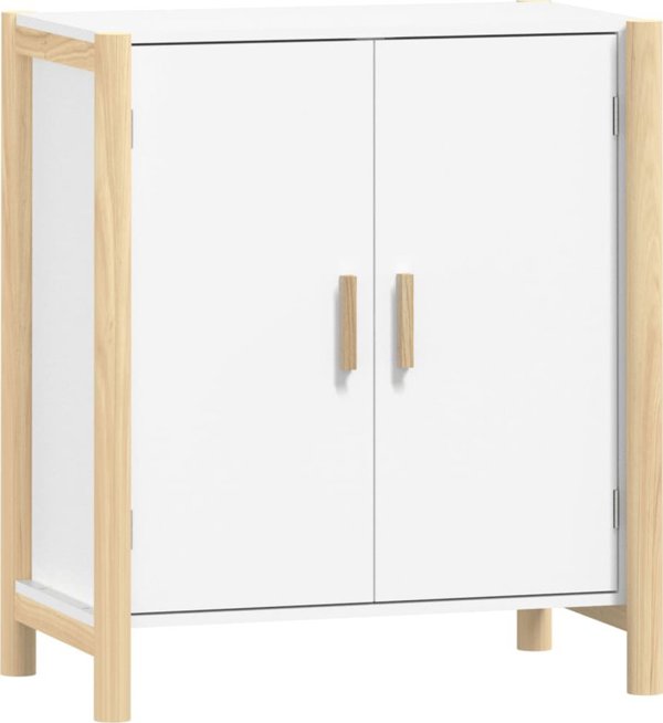 vidaXL Ντουλάπι, λευκό, 62x38x70 εκ., σύνθετο ξύλο