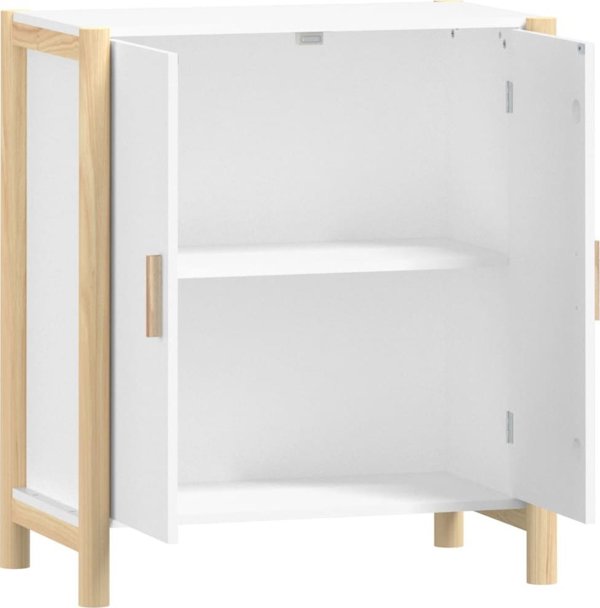 vidaXL Ντουλάπι, λευκό, 62x38x70 εκ., σύνθετο ξύλο
