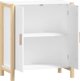 vidaXL Ντουλάπι, λευκό, 62x38x70 εκ., σύνθετο ξύλο