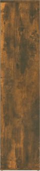 vidaXL Ράφι βιβλιοθηκών, καπνισμένο δρυς, 50x25x106 cm
