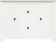 vidaXL Komoda, biala, 100x35x74 cm, lite drewno sosnowe