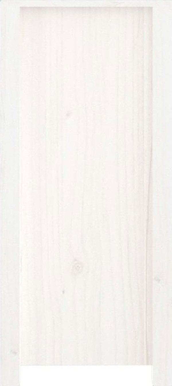 vidaXL Komoda, biala, 100x35x74 cm, lite drewno sosnowe