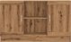 vidaXL Ντουλάπι δρυς artisan 120x30,5x70 εκ.