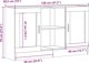 vidaXL Ντουλάπι δρυς artisan 120x30,5x70 εκ.