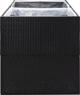 vidaXL Donica ogrodowa, czarna, 157x80x80 cm, rattan PE