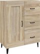 vidaXL Komoda, δρυς Sonoma, 69,5x34x90 cm, υλικό ξύλου
