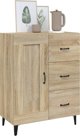 vidaXL Komoda, δρυς Sonoma, 69,5x34x90 cm, υλικό ξύλου