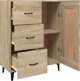 vidaXL Komoda, δρυς Sonoma, 69,5x34x90 cm, υλικό ξύλου