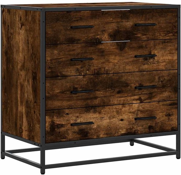 vidaXL Komoda przydymiony dab 70x41x70 cm material drewnopochodny
