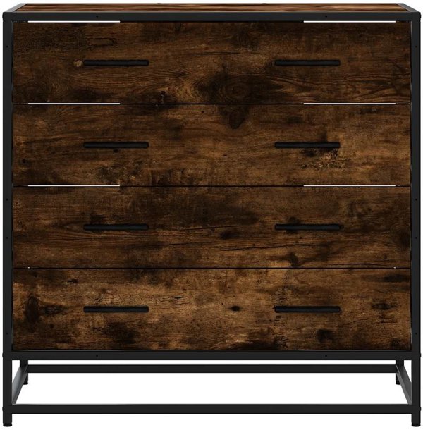 vidaXL Komoda przydymiony dab 70x41x70 cm material drewnopochodny