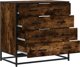 vidaXL Komoda przydymiony dab 70x41x70 cm material drewnopochodny
