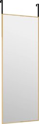 vidaXL Καθρέπτης για πόρτες, χρυσός, 30 x 80 cm, γυαλί και αλουμίνιο