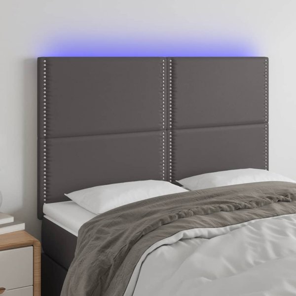 vidaXL Zaglowek do lozka, gkri, 144x5x118/128 cm, tirta kora