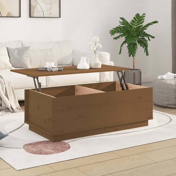 vidaXL Stoliki kawiowe miodowy braz 100x50x35 cm lite drewno sosnowe