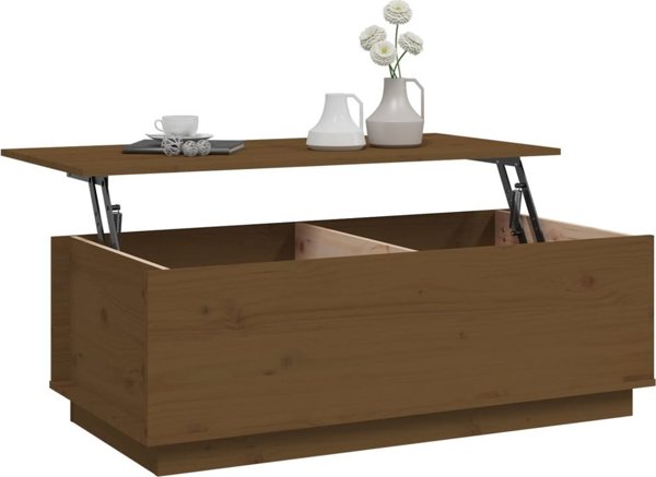 vidaXL Stoliki kawiowe miodowy braz 100x50x35 cm lite drewno sosnowe