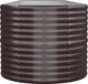 vidaXL Γλάστρα κήπου από βαμμένο φύλλο χάλυβα 440x80x68 cm καφέ