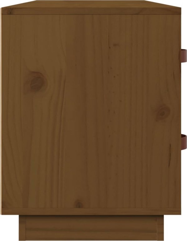 vidaXL Szafka na buty, miodowy braz, 100x34x45 cm, lite drewno sosnowe