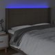 vidaXL Κεφαλάρι κρεβατιού με LED, ταουπ, 163x16x118/128 εκ, ύφασμα