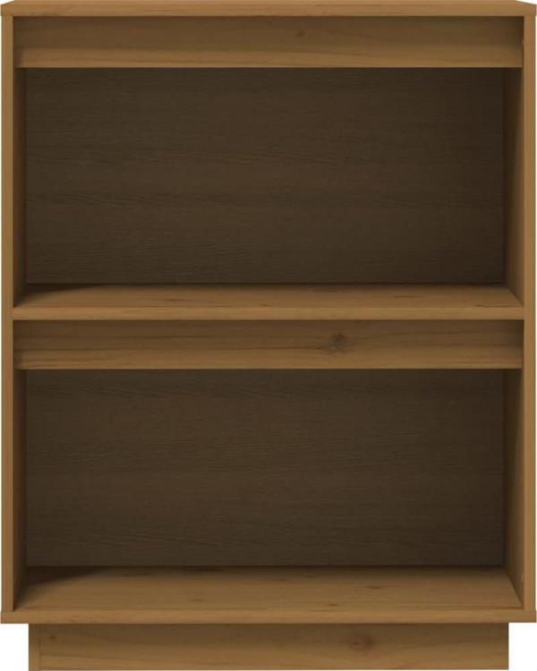 vidaXL Ντουλάπι, μελί καφέ, 60x34x75 εκ., συμπαγές ξύλο πεύκου