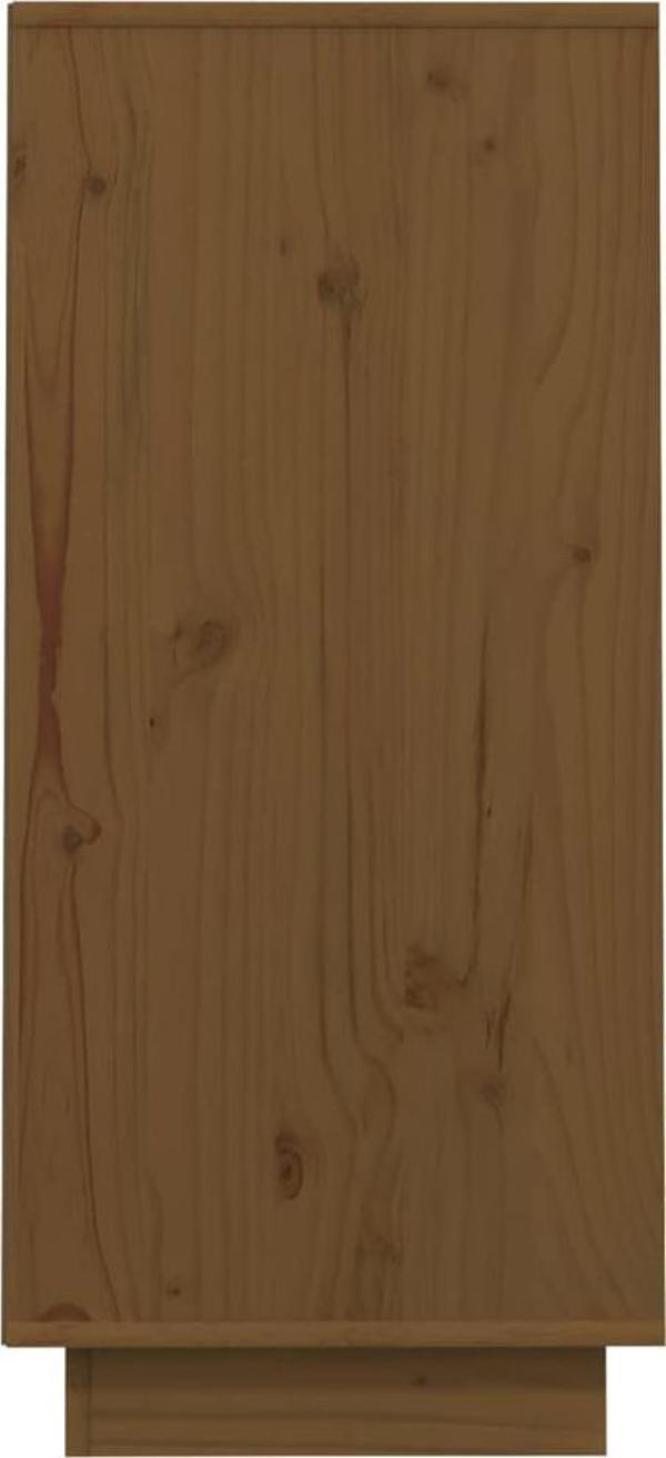 vidaXL Ντουλάπι, μελί καφέ, 60x34x75 εκ., συμπαγές ξύλο πεύκου