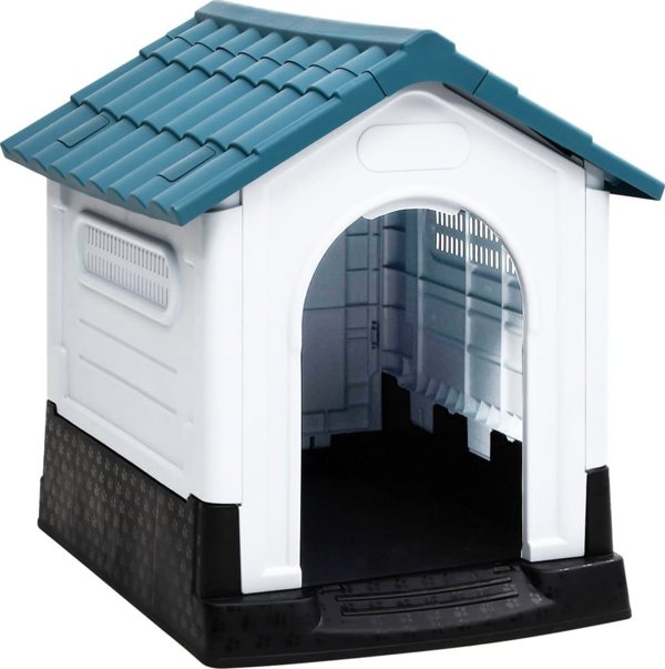 vidaXL vidaXL Buda dla psa, niebieska, 57x68x66 cm, polipropylen