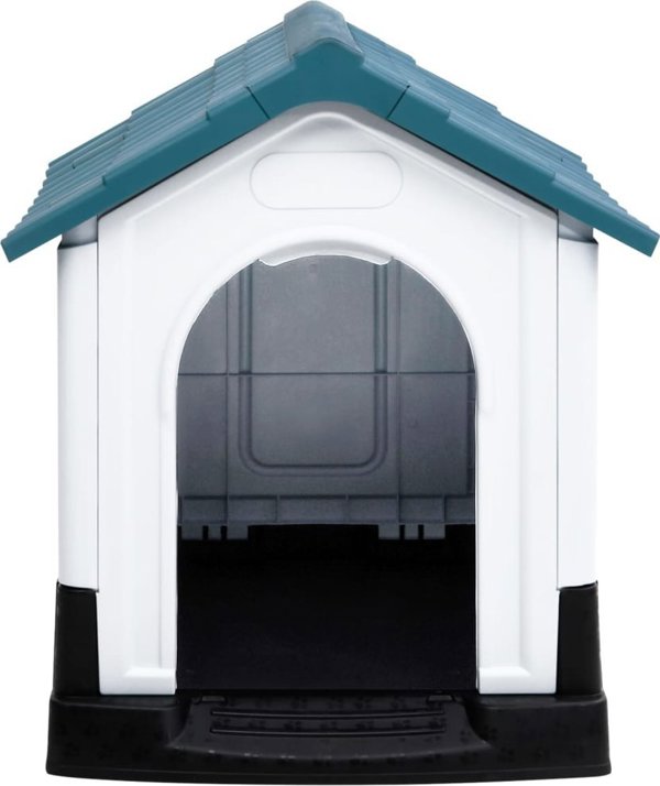 vidaXL vidaXL Buda dla psa, niebieska, 57x68x66 cm, polipropylen