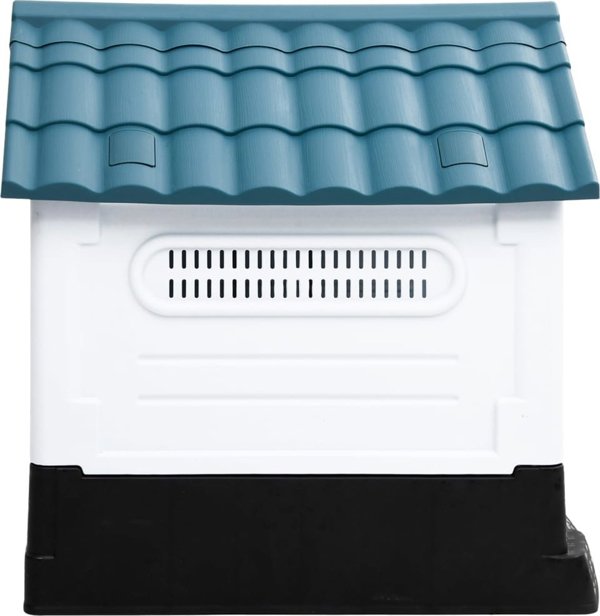vidaXL vidaXL Buda dla psa, niebieska, 57x68x66 cm, polipropylen
