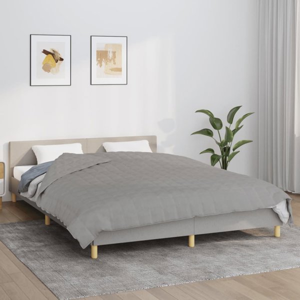 Βαρυτικό πάπλωμα vidaXL γκρι 200x225 cm 13 kg ύφασμα