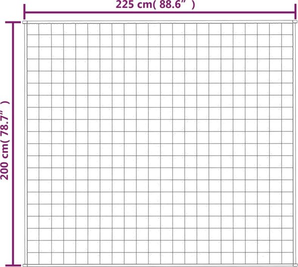 Βαρυτικό πάπλωμα vidaXL γκρι 200x225 cm 13 kg ύφασμα