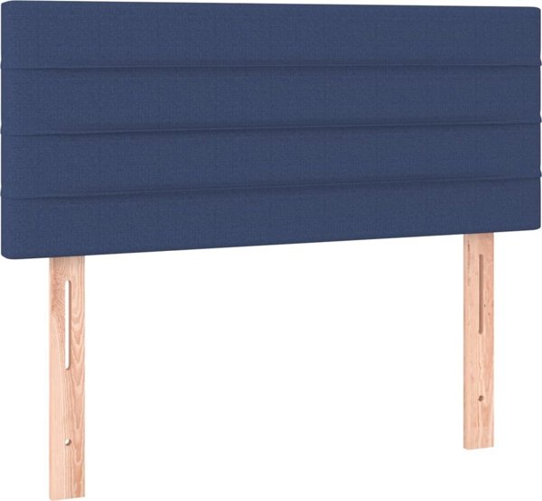 vidaXL Κεφαλάρι κρεβατιού, μπλε, 100x5x78/88 εκ., ύφασμα