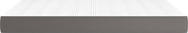 vidaXL Στρώμα με τσέπες, γκρι, 140x200x20 εκ, τεχνητό δέρμα